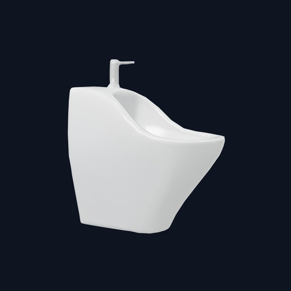 Sleek White Urinal model pack